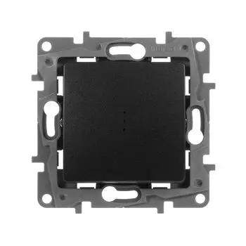 переключатель 1-клавишный LEGRAND Etika с подсветкой IP20 антрацит