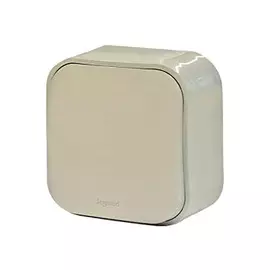 переключатель 1-клавишный LEGRAND Quteo бежевый