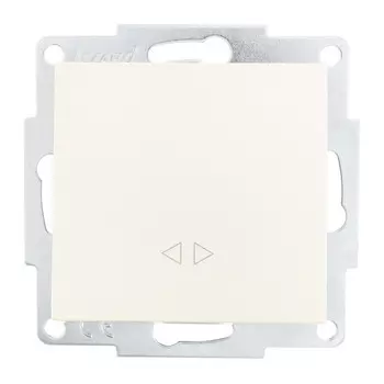 переключатель 1-клавишный LEZARD Vesna промежуточный жемчужно-белый перламутр