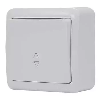 переключатель 1-клавишный LEZARD Viola проходной белый