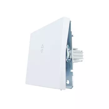 переключатель 1-клавишный LEZARD Zima проходной белый