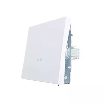 переключатель 1-клавишный LEZARD Zima промежуточный белый