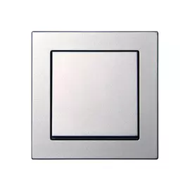 переключатель 1-клавишный LIREGUS Epsilon серебро