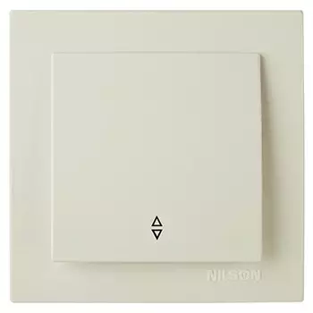 переключатель 1-клавишный NILSON Touran Naturel крем