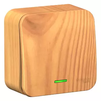 переключатель 1 клавишный SYSTEME ELECTRIC Blanca (cх.6) с/и 10А 250В ясень