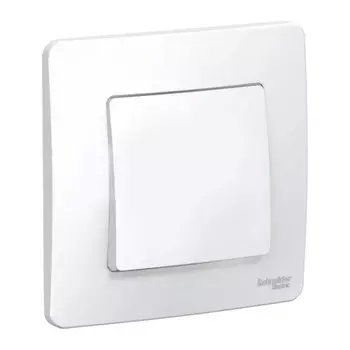 переключатель 1 клавишный SYSTEME ELECTRIC Blanca (cх.6) 10А 250В белый