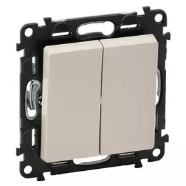переключатель 2-клавишный LEGRAND Valena Life слоновая кость