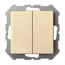 переключатель 2-клавишный LIREGUS Epsilon крем