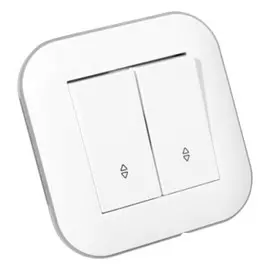 переключатель 2-клавишный OVIVO Loft проходной белый