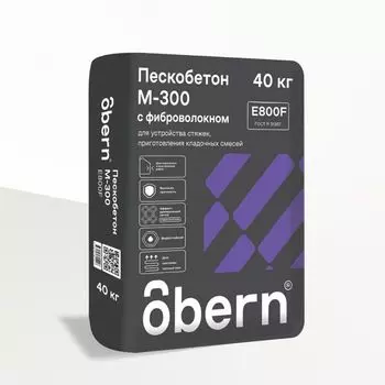 пескобетон М-300 с фиброй OBERN 40кг