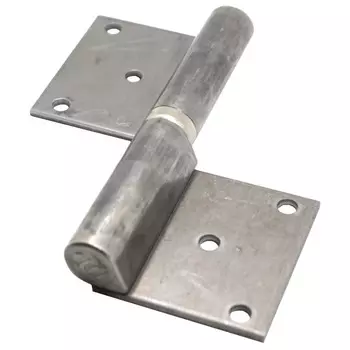 петля гаражная на площадке 140х20х47мм правая под крепеж