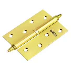 петля разъемная MORELLI 100х70х2,5мм L матовое золото с коронкой