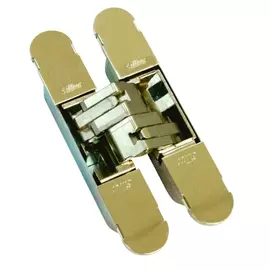 петля скрытого монтажа EDSON 134х24х21мм золото 3D-регулировка