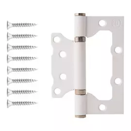 петля универсальная бабочка BORDER 100х75х2,5мм белый