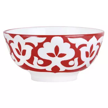 пиала Хлопок красный 11см 0,35л фарфор