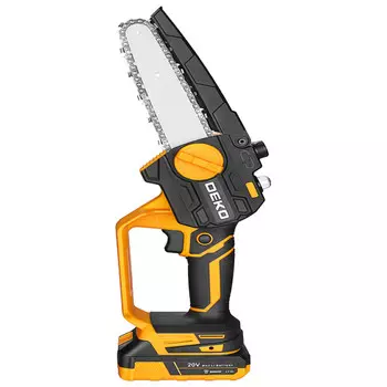 пила цепная аккумуляторная DEKO DKCHS 20-6 шина 15,2мм 20В Li-Ion 2.0Ач 1АКБ