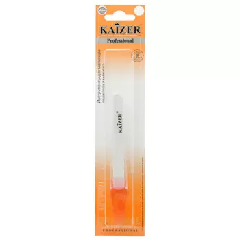 пилка для ногтей KAIZER 14см в чехле двухстороняя керамика
