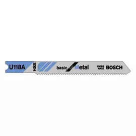 пилки для лобзика по металлу BOSCH U 118 A 3шт