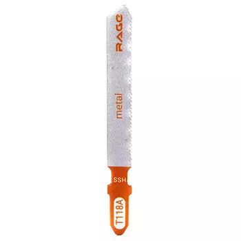 пилки для лобзика по металлу до 4мм, кварцвинилу RAGE by VIRA T118A 2шт
