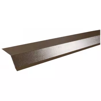 планка карнизная Технониколь 75x50x5мм пластизол 2м RAL 8014 коричневая