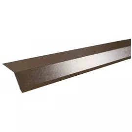 планка карнизная Технониколь 75x50x5мм пластизол 2м RAL 8014 коричневая