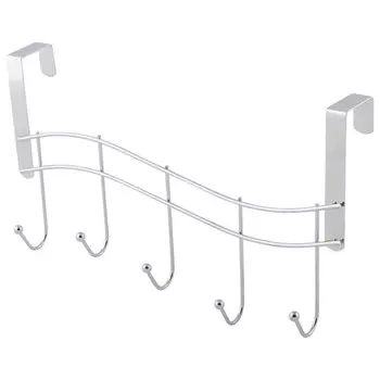 планка надверная с 5 крючками РЫЖИЙ КОТ W4248-1 10,5х38х22см металл хром