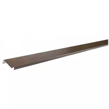 планка примыкания Технониколь 20x45x15x10мм пластизол 2м RAL 8014 коричневая