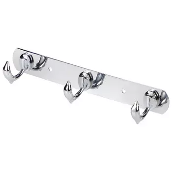 планка с 3 крючками РЫЖИЙ КОТ Дельфины нерж.сталь хром