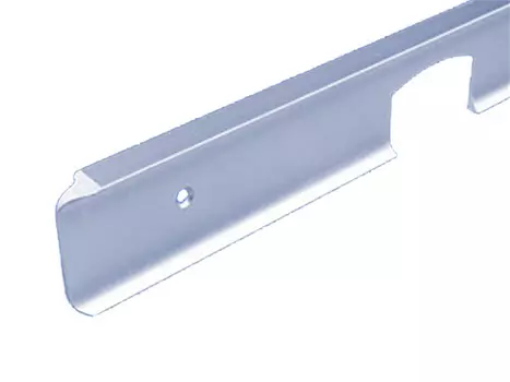 планка для столешниц Вардек 38мм угловая алюминий матовый