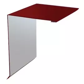 планка ветровая, 2000х120х95 мм, красная