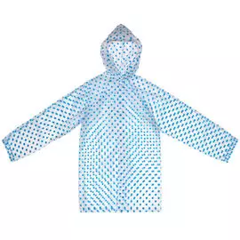 плащ-дождевик детский Горох M ПВХ на кнопках в асс-те