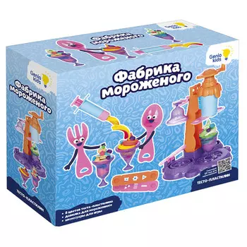 набор для лепки Тесто-пластилин Фабрика мороженого