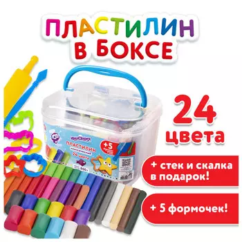 пластилин легкий BRAUBERG Kids 12цв 120г 3 стека застывающий
