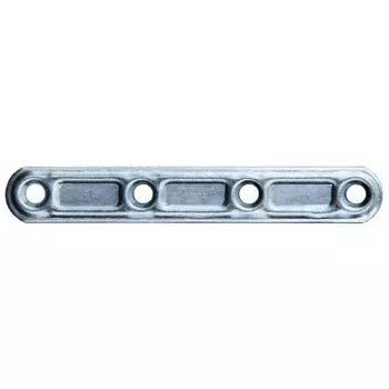 пластина прямая 119х15 мм оцинкованная 4 шт