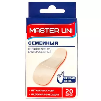 пластыри MASTER UNI Семейный 20шт