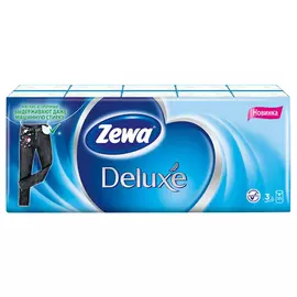 платки носовые ZEWA Deluxe Original 3-слойные 10шт 10уп.
