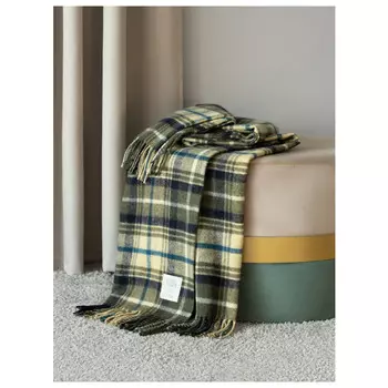 плед ESTIA Прато 150х200см шерсть 100% желто-зеленый, арт.1015.00268