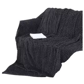 плед TEXREPUBLIC Кубики 150х200см черный, арт.14692