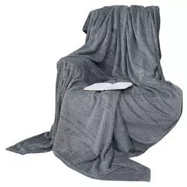 плед TEXREPUBLIC Ромбики 150х200см серый, арт.12885