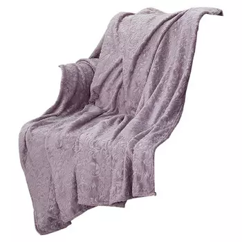 плед TEXREPUBLIC Узоры 150х200см сиреневый, арт.18489