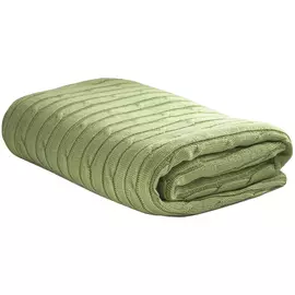 плед Tiffanys secret вязаный 140х180см шерсть 30% Чай Латте зеленый, арт.26040117831