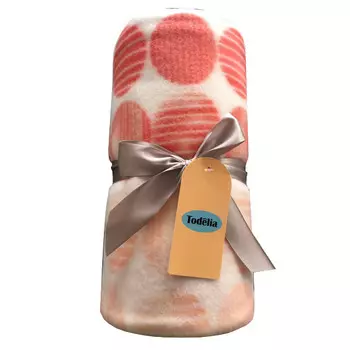 плед TODELIA 140х180см розовый, арт.EDPP01peas