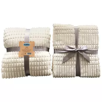 плед TODELIA 200х220см белый, арт.EDCF01white-220