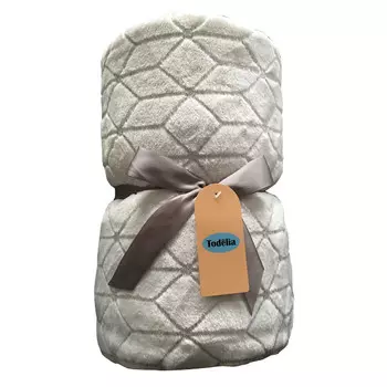 плед TODELIA 200х220см белый, арт.EDFF01white