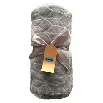 плед TODELIA 200х220см серый, арт.EDFF01grey