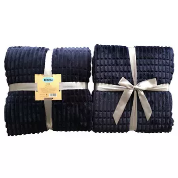 плед TODELIA 200х220см темно-синий, арт.EDCF01DB-220