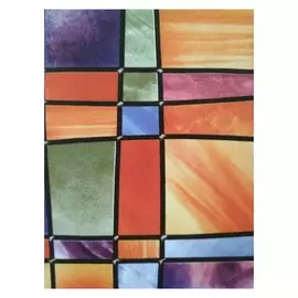 пленка самокл.Gekkofix 45см х 2м барселона цветной витраж, арт.11804