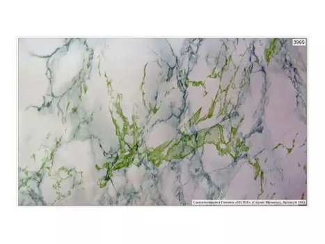пленка самокл.Deluxe 90 см х 8м бело-зеленый мрамор, арт.3965-k