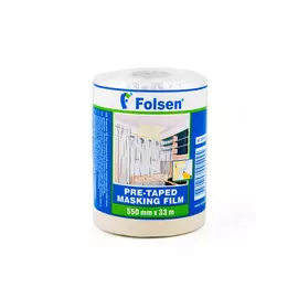 пленка защитная FOLSEN с клеящей лентой 10мкм 0,55х33м, арт.099055033