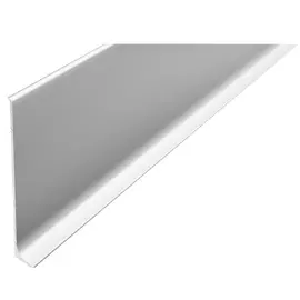 плинтус алюминиевый Пл80 серебро 2,5м клеевой